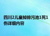 四川2兒童掉排污池1死1傷詳細內容