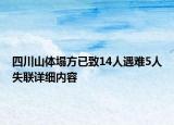 四川山體塌方已致14人遇難5人失聯(lián)詳細內(nèi)容