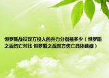 怛羅斯戰(zhàn)役雙方投入的兵力分別是多少（怛羅斯之戰(zhàn)傷亡對比 怛羅斯之戰(zhàn)雙方傷亡具體數(shù)據(jù)）