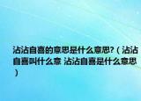 沾沾自喜的意思是什么意思?（沾沾自喜叫什么意 沾沾自喜是什么意思）