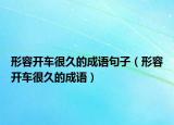 形容開車很久的成語句子（形容開車很久的成語）