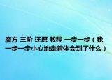 魔方 三階 還原 教程 一步一步（我一步一步小心地走著體會(huì)到了什么）