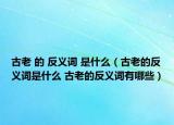 古老 的 反義詞 是什么（古老的反義詞是什么 古老的反義詞有哪些）