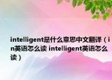 intelligent是什么意思中文翻譯（in英語怎么讀 intelligent英語怎么讀）