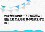 純禽大叔太兇猛一下子就弄進(jìn)去（暗影之槍怎么進(jìn)去 教你暗影之槍攻略）