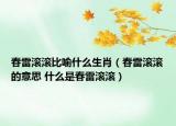 春雷滾滾比喻什么生肖（春雷滾滾的意思 什么是春雷滾滾）