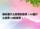 婆娑是什么意思的意思（zn是什么意思 zn的意思）