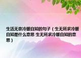 生活無奈冷暖自知的句子（生無所求冷暖自知是什么意思 生無所求冷暖自知的意思）