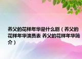 養(yǎng)父的花樣年華是什么?。B(yǎng)父的花樣年華演員表 養(yǎng)父的花樣年華簡(jiǎn)介）