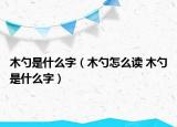 木勺是什么字（木勺怎么讀 木勺是什么字）