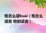 檜怎么讀kuai（檜怎么讀音 檜的讀音）