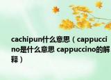 cachipun什么意思（cappuccino是什么意思 cappuccino的解釋）