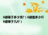 6磅等于多少克?（6磅是多少斤 6磅等于幾斤）