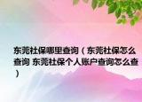 東莞社保哪里查詢（東莞社保怎么查詢 東莞社保個(gè)人賬戶查詢?cè)趺床椋? /></span></a>
                        <h2><a href=