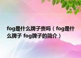 fog是什么牌子貴嗎（fog是什么牌子 fog牌子的簡介）