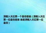 清朝入關(guān)后第一個(gè)皇帝是誰（清朝入關(guān)后第一位皇帝是誰 誰是清朝入關(guān)后第一位皇帝）