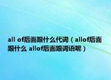 all of后面跟什么代詞（allof后面跟什么 allof后面跟詞語(yǔ)呢）