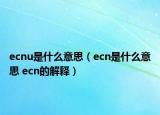 ecnu是什么意思（ecn是什么意思 ecn的解釋）