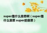 super是什么意思?。╯uper是什么意思 super的意思）