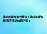 清涼的反義詞有什么（清涼的反義詞 形容清涼的四字詞）