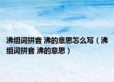 沸組詞拼音 沸的意思怎么寫（沸組詞拼音 沸的意思）