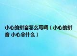 小心的拼音怎么寫?。ㄐ⌒牡钠匆?小心念什么）