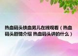 熱血碼頭鐵血男兒在線觀看（熱血碼頭劇情介紹 熱血碼頭講的什么）