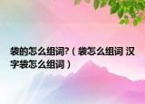 袋的怎么組詞?（袋怎么組詞 漢字袋怎么組詞）