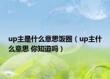 up主是什么意思飯圈（up主什么意思 你知道嗎）