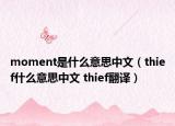 moment是什么意思中文（thief什么意思中文 thief翻譯）