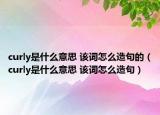 curly是什么意思 該詞怎么造句的（curly是什么意思 該詞怎么造句）