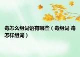 毒怎么組詞語(yǔ)有哪些（毒組詞 毒怎樣組詞）