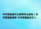 尋尋覓覓是什么意思怎么造句（尋尋覓覓的意思 尋尋覓覓的含義）