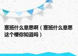 塞班什么意思?。ㄈ嗍裁匆馑?這個梗你知道嗎）